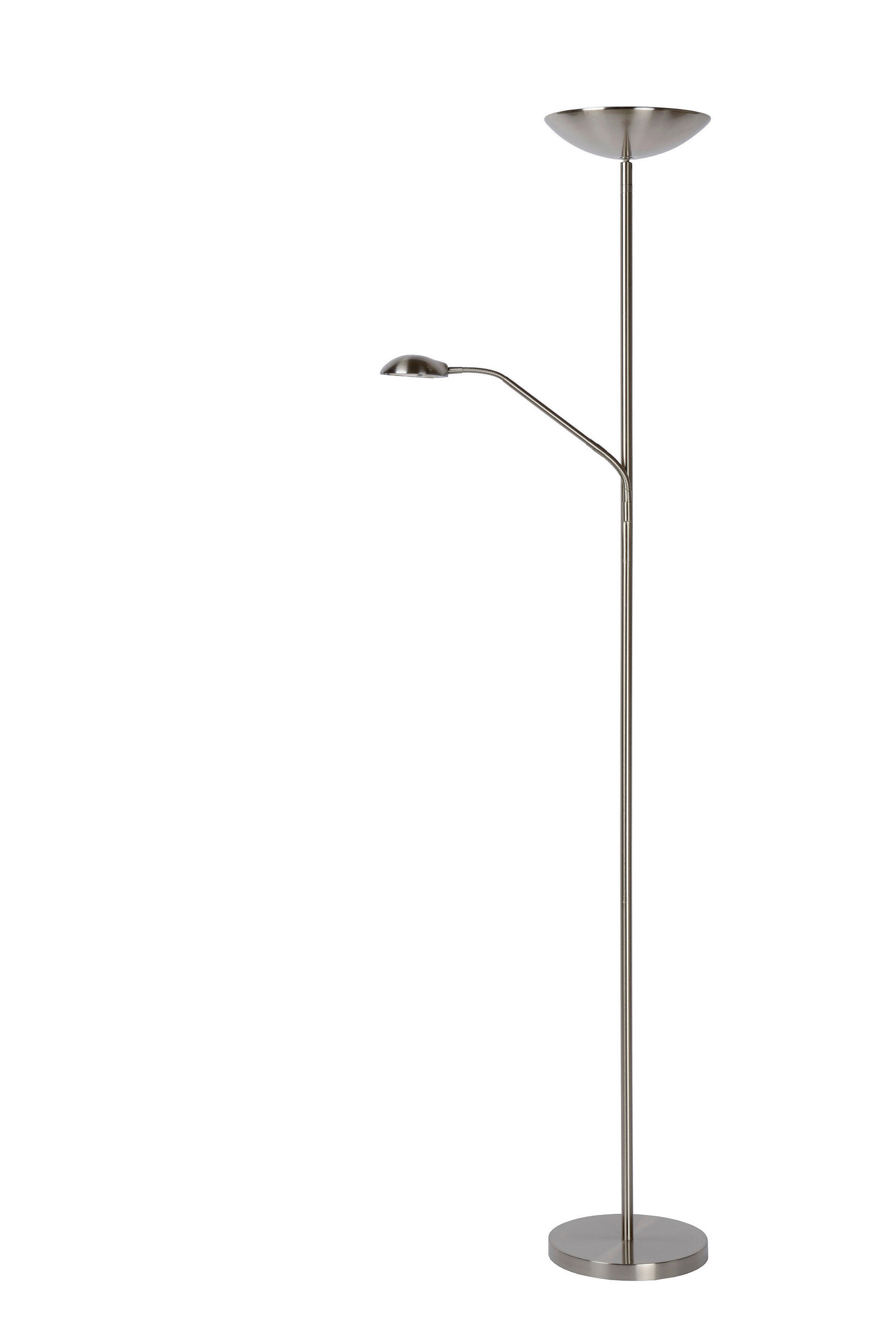 LED-STEHLEUCHTE ZENITH 25.4/53.2/180 cm   - Design, Metall (25.4/53.2/180cm) - Lucide