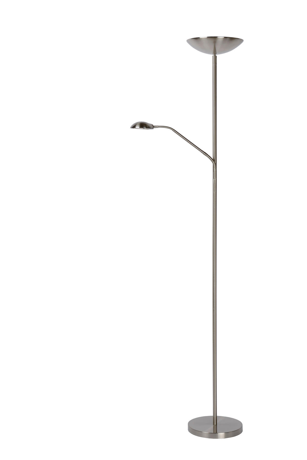 LED-STEHLEUCHTE ZENITH 25.4/53.2/180 cm   - Design, Metall (25.4/53.2/180cm) - Lucide