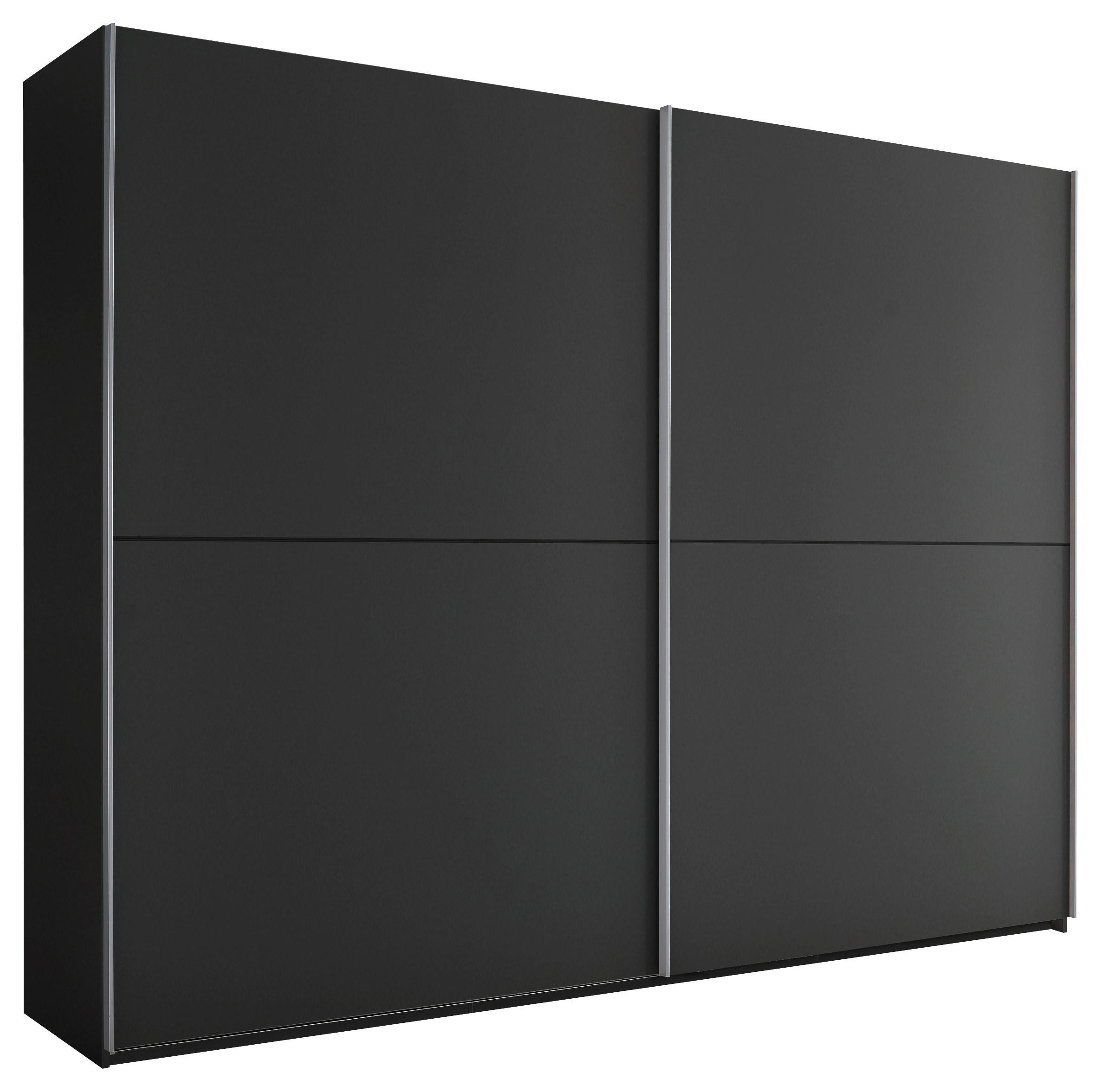SCHWEBETÜRENSCHRANK in Graphitfarben  - Alufarben/Graphitfarben, Modern, Holzwerkstoff/Metall (270/210/60cm) - Livetastic