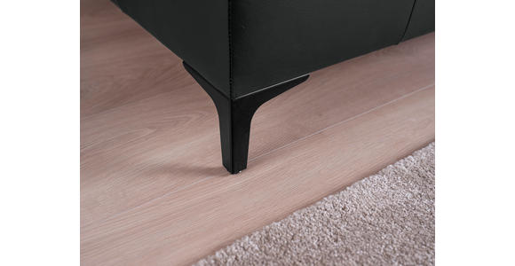 POLSTERBETT Matratze, gepolstertes Kopfteil, Lattenrost, Bettkasten 180/200 cm  in Schwarz  - Schwarz/Weiß, KONVENTIONELL, Leder/Holz (180/200cm) - Esposa
