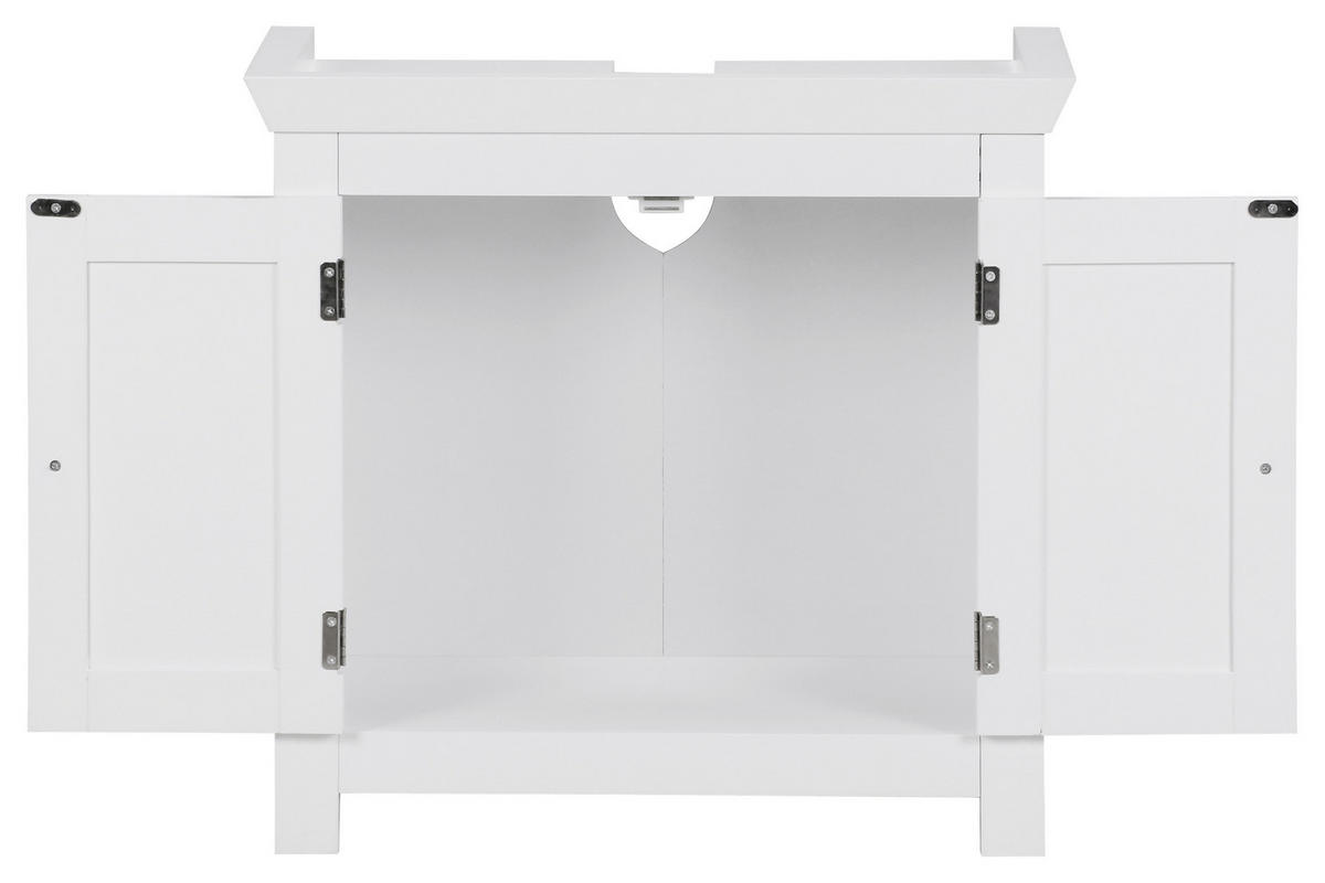 OMARICA ZA POD UMIVALNIK 57/55,5/30 cm  - bela, Basics, leseni material (57/55,5/30cm) - MID.YOU