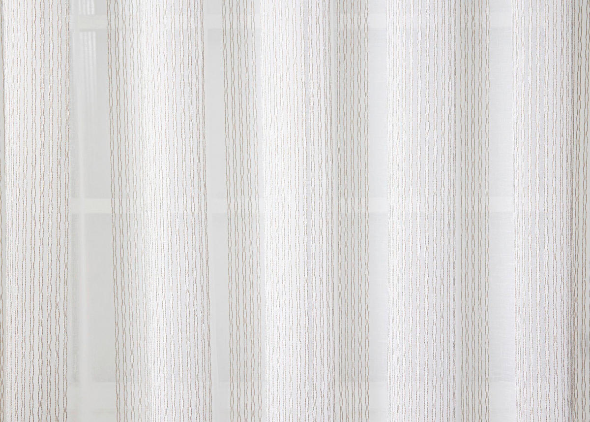 MATERIJAL ZA ZAVESE bež - bež, Osnovno, tekstil (300cm)