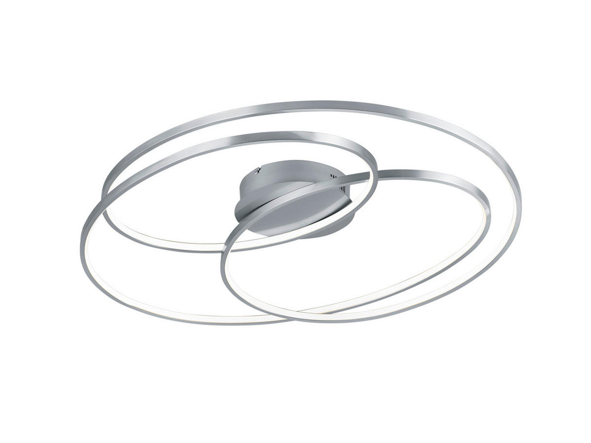 LED-DECKENLEUCHTE 50 W     - Nickelfarben, Design, Metall (80/14/65cm) - Trio Leuchten