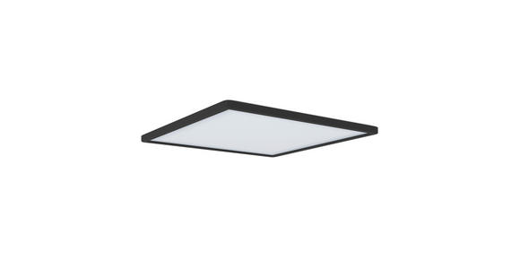 LED-DECKENLEUCHTE 42/42/2,9 cm   - Schwarz, Basics, Kunststoff (42/42/2,9cm) - Novel