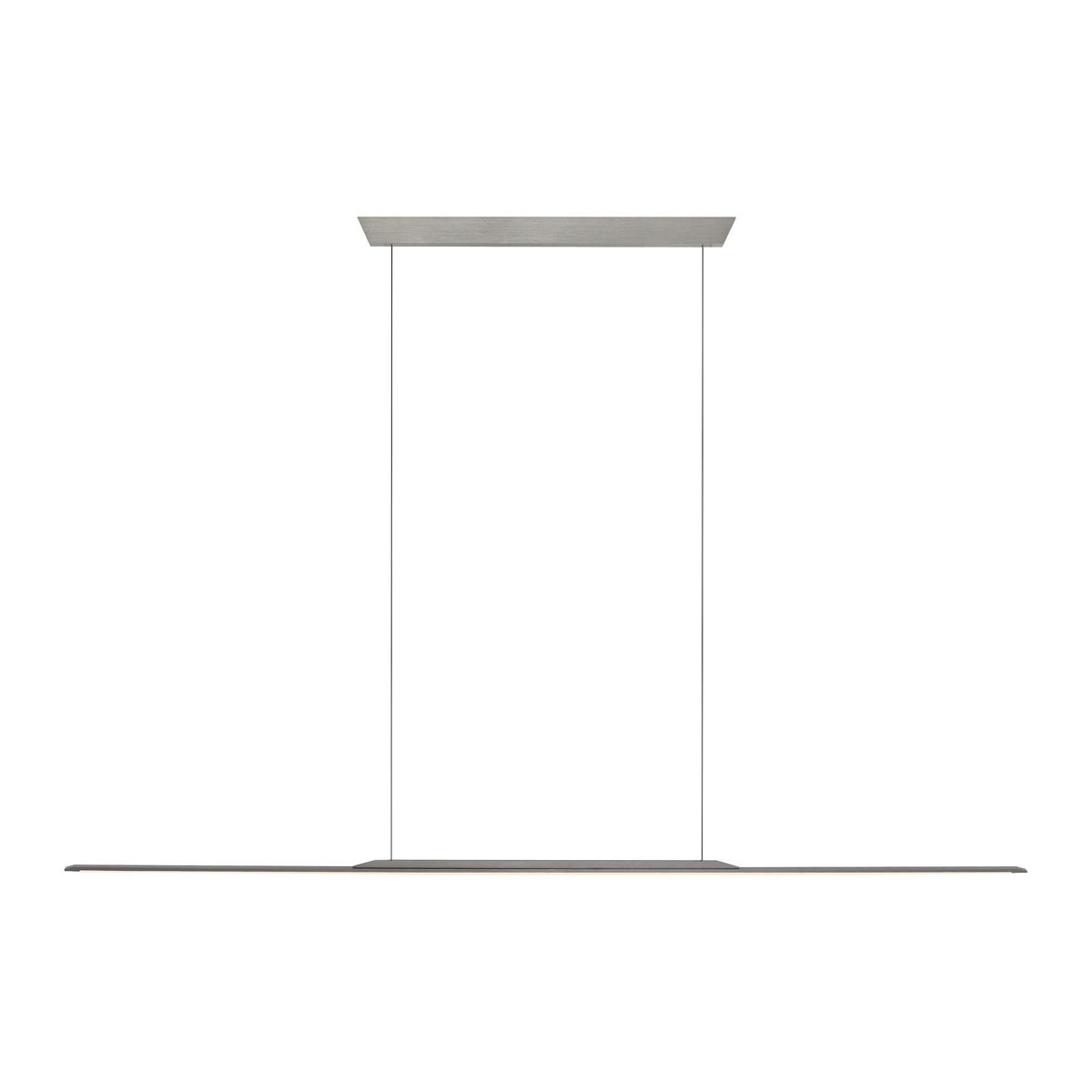 VISEČA LED-SVETILKA  PURE SURFACE 29 W//3000 K/230 V/ - siva, Design, kovina/umetna masa (160/2,5/150cm)