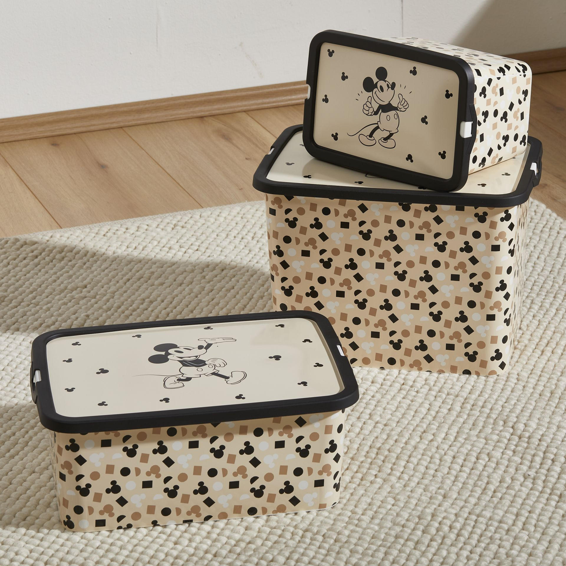 BOX MIT DECKEL Mickey & Minnie  - Basics, Kunststoff (40/27/29cm) - Disney