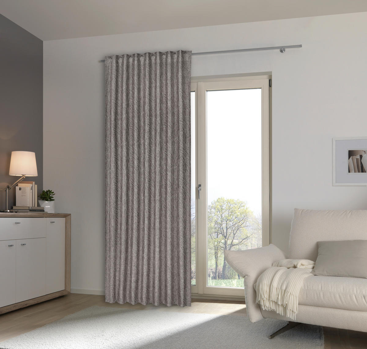 DRAPERIE CONFECȚIONATĂ opac  - maro, Konventionell, plastic (140/245cm) - Esposa