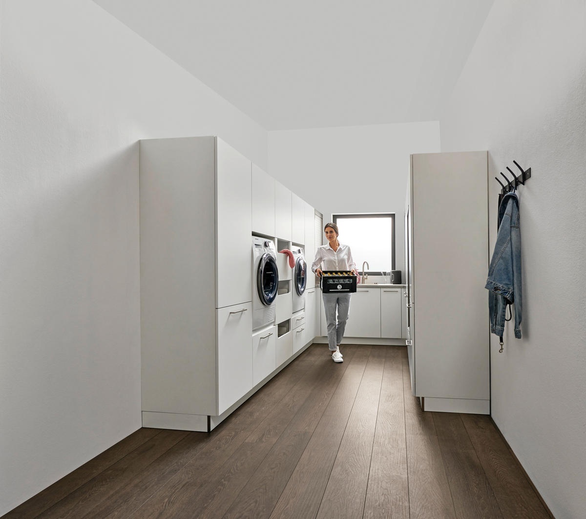 HAUSWIRTSCHAFTSRAUM  in Weiß  - Weiß, Design, Holzwerkstoff - Dieter Knoll