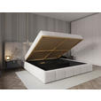 POLSTERBETT gepolstertes Kopfteil, Lattenrost, Bettkasten Beige 160/200 cm  - Beige/Schwarz, Design, Holz/Kunststoff (160/200cm) - Carryhome