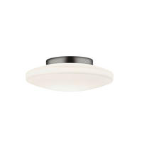 LED-DECKENLEUCHTE Kymo 26/9,5 cm   - Chromfarben/Weiß, Design, Glas/Metall (26/9,5cm) - Helestra