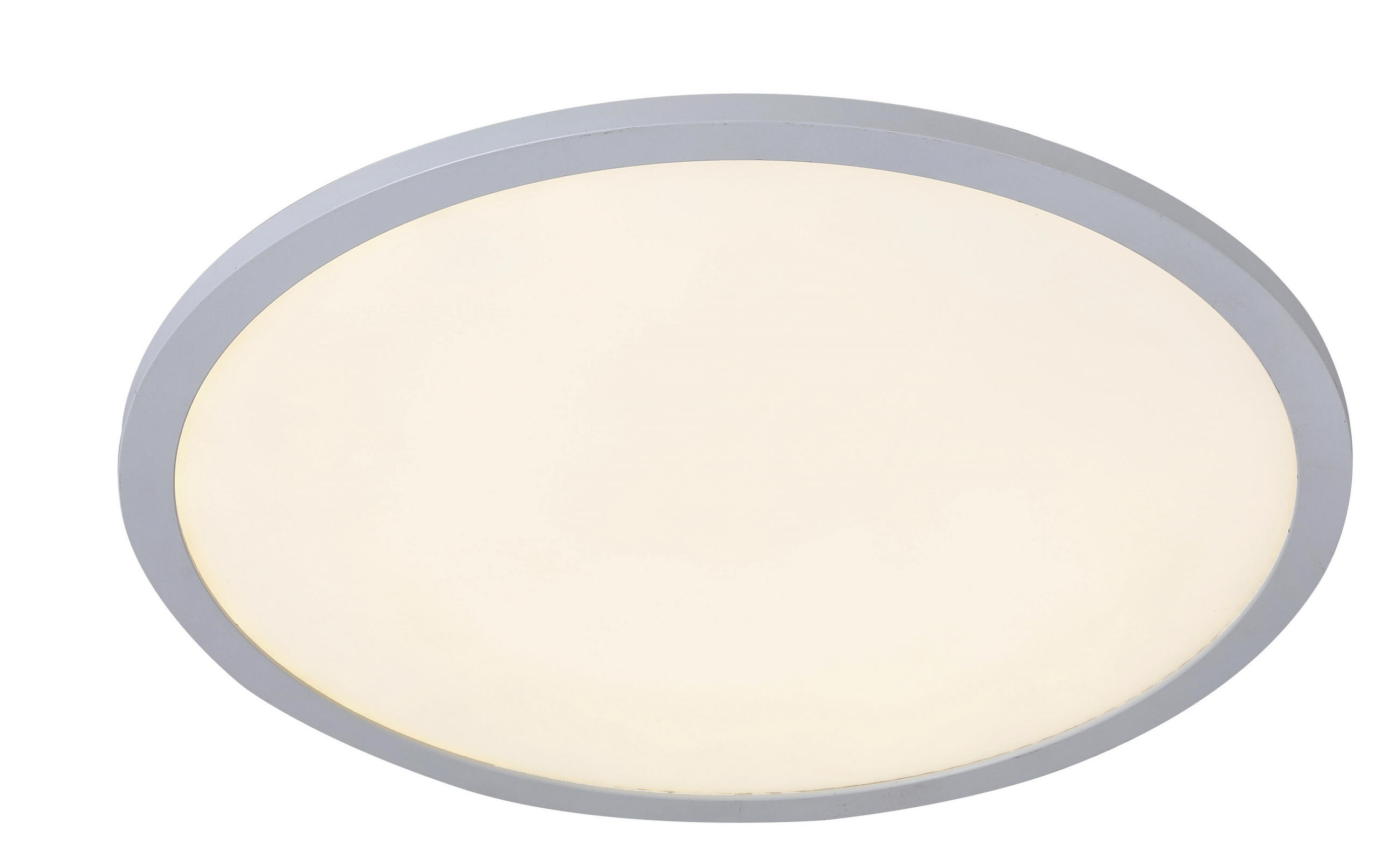 LED STROPNÉ SVIETIDLO, 40/6 cm - biela/strieborná, Basics, kov/plast (40/6cm) - Boxxx