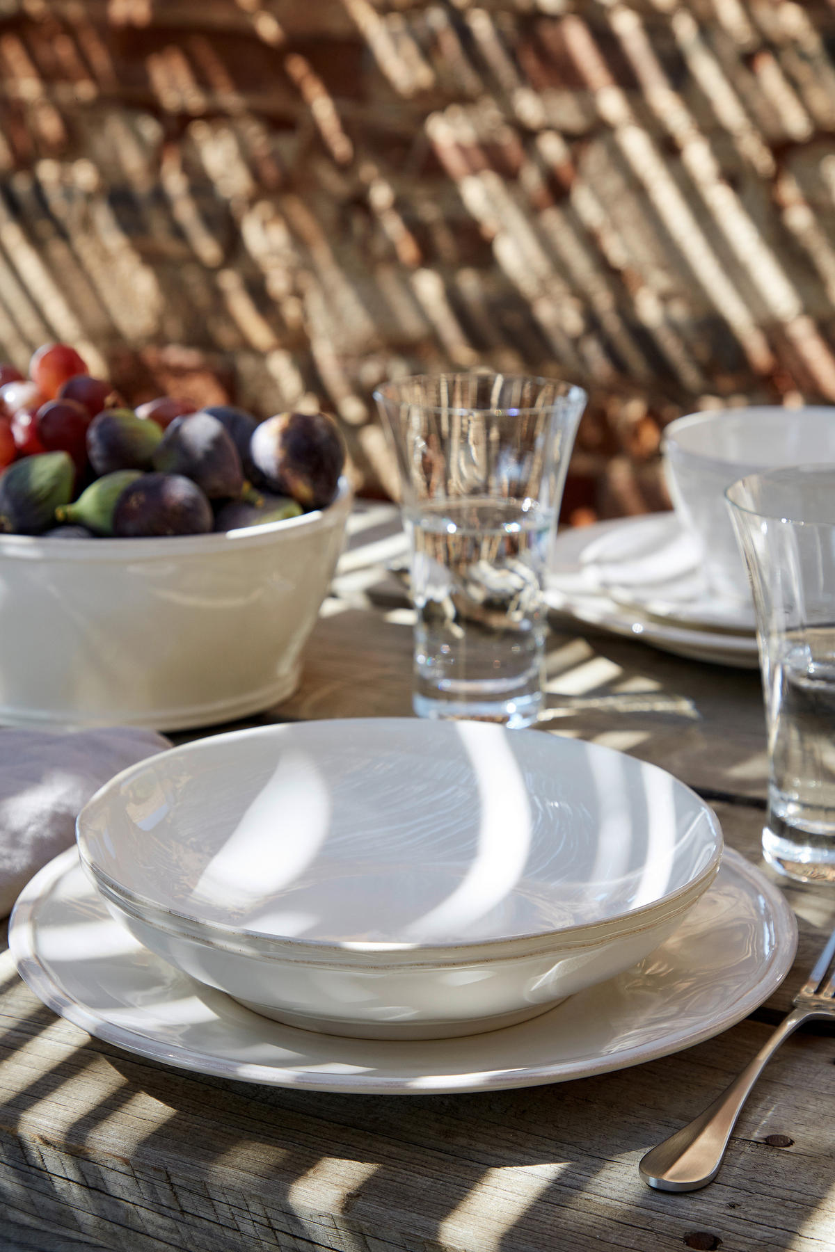 KOMBISERVICE Weiß FONTANA 12-teilig 4 Personen  - Weiß, Basics, Keramik - Costa Nova