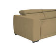 ECKSOFA Olivgrün Struktur  - Schwarz/Olivgrün, Design, Kunststoff/Textil (284/205cm) - Xora