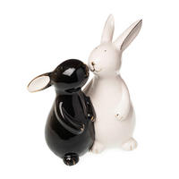 DEKORATIONSHARE - vit/svart, Lifestyle, keramik (12/6/14cm)