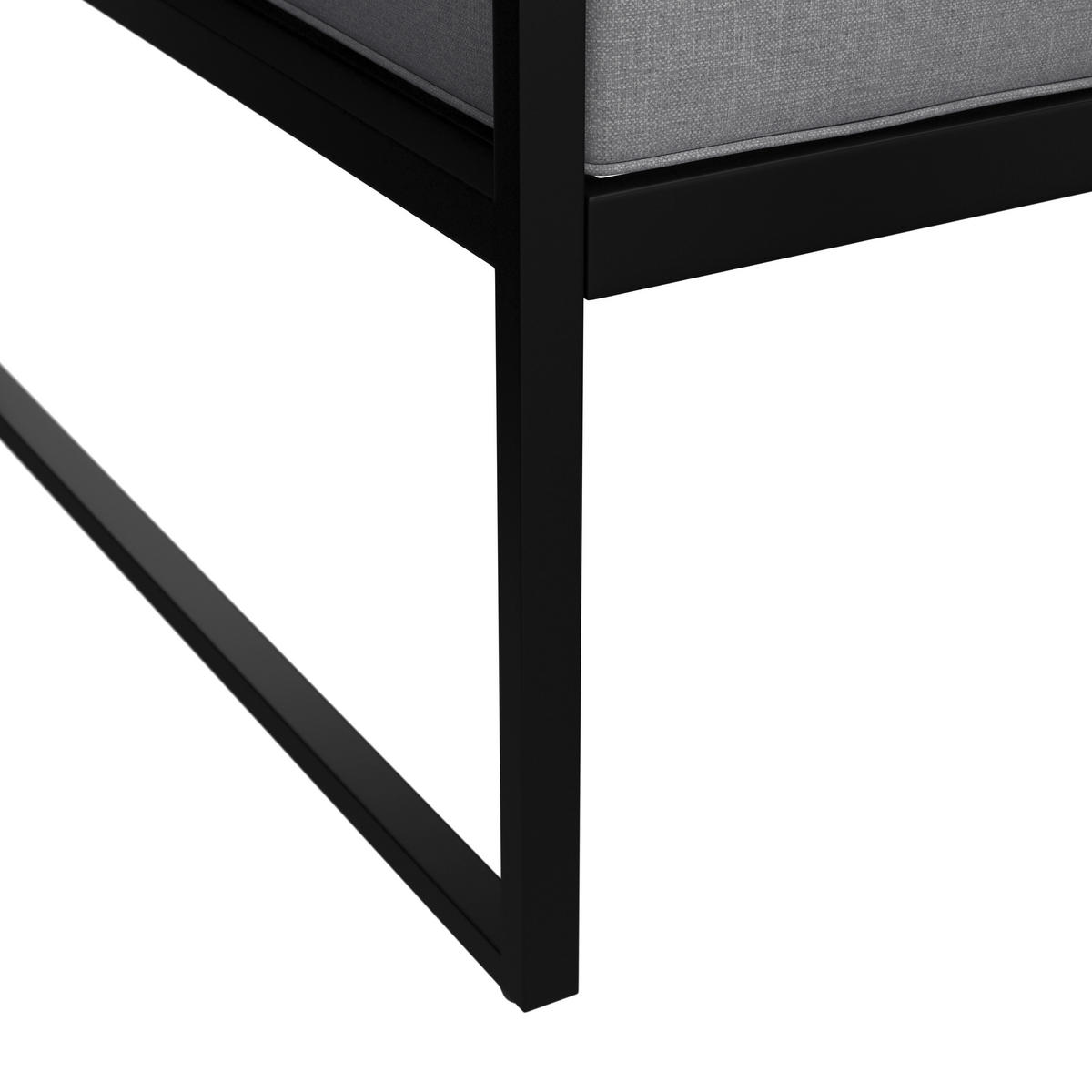 DINING-LOUNGESET   - Schwarz/Akaziefarben, Design, Holz/Textil (205/205cm) - Ambia Garden