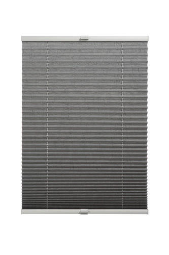 PLISSÉGARDIN grå 130/70 cm