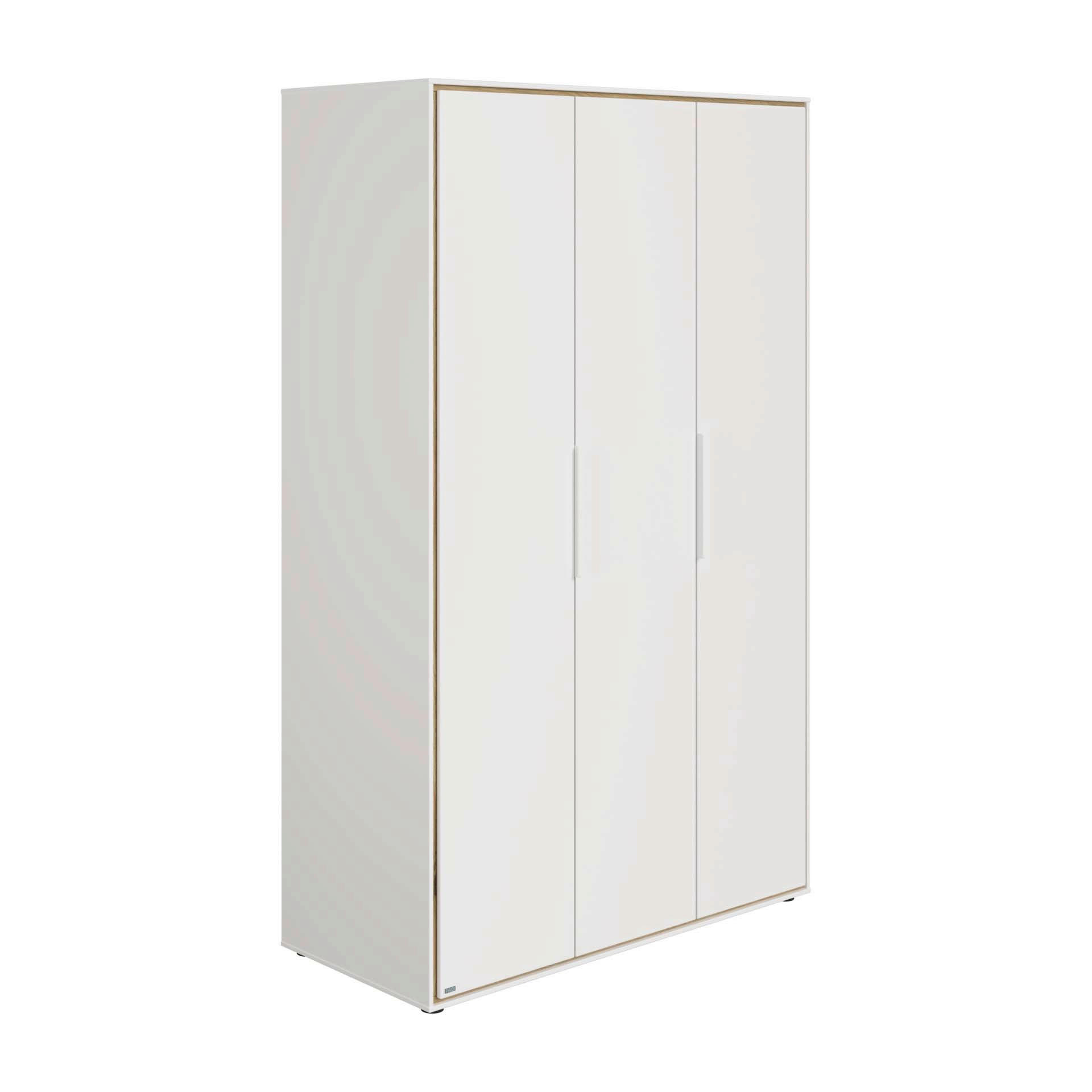 BABYKLEIDERSCHRANK Lieven Eichefarben, Weiß - Eichefarben/Weiß, Basics, Holzwerkstoff (125,9/203,6/54,8cm) - Paidi