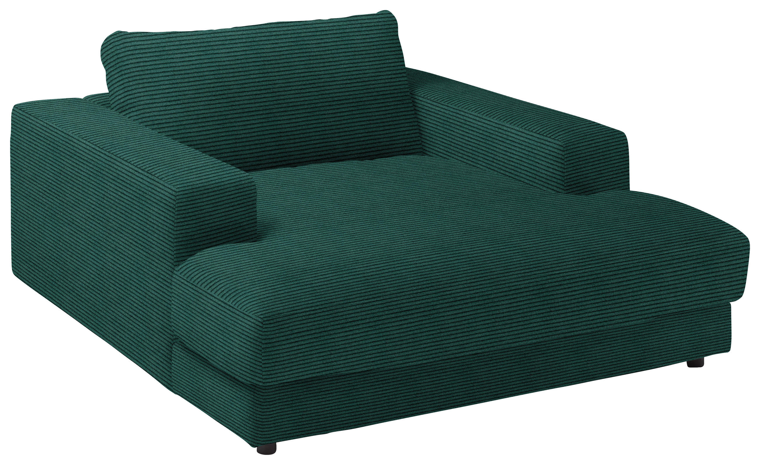 XXL-SESSEL in Feincord Grün  - Schwarz/Grün, Design, Kunststoff/Textil (150/86/170cm) - Lomoco