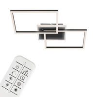 LED PLAFONJERA  - crna, Dizajnerski, metal/plastika (50/38,8/8cm)