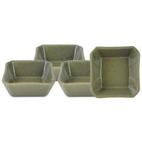 DIPSCHALENSET Streat Food  - Grün, Basics, Keramik (8,5/8,5cm) - Creatable