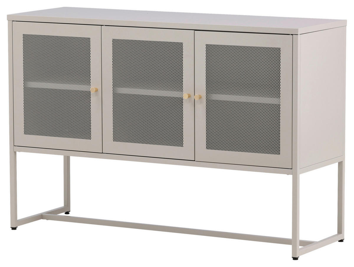 SIDEBOARD  in 120/80/40 cm  - Beige, Design, Metall (120/80/40cm) - Livetastic