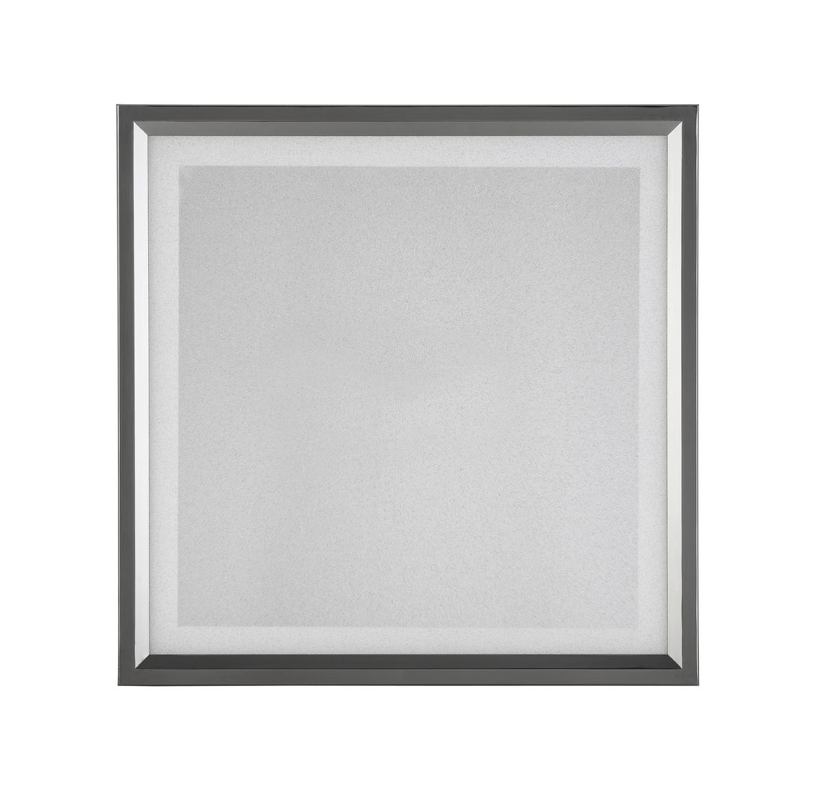 STROPNÉ LED SVIETIDLO, 45/45/6,1 cm - čierna/chrómová, Trend, kov/plast (45/45/6,1cm) - Novel