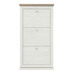 SCHUHKIPPER  in 70/134,5/22,5 cm  - Weiß/Grau, LIFESTYLE, Holzwerkstoff/Metall (70/134,5/22,5cm) - Hom`in