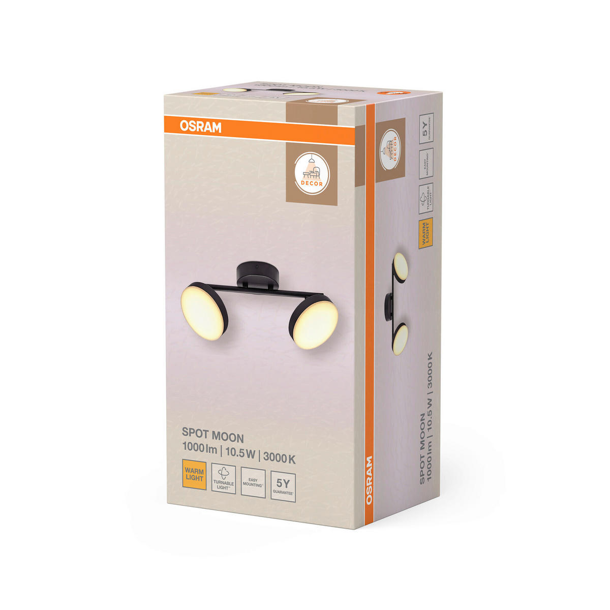 LED-STRAHLER 35/12/11.9 cm   - Schwarz, Basics, Metall (35/12/11.9cm) - Osram