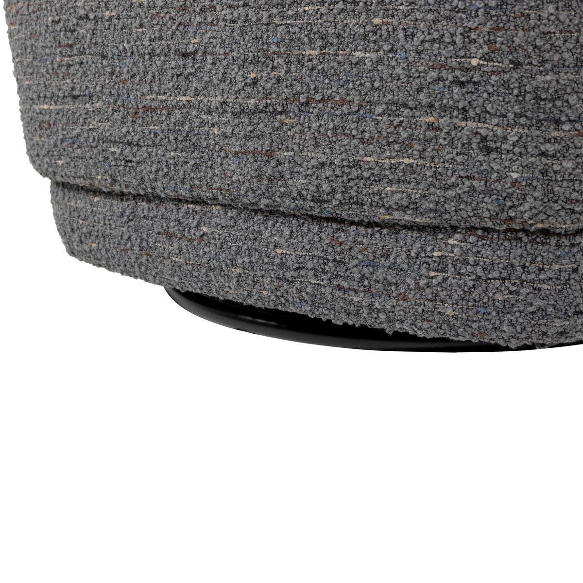 SESSEL in Webstoff Grau  - Schwarz/Grau, MODERN, Textil/Metall (74/75/65cm) - Livetastic