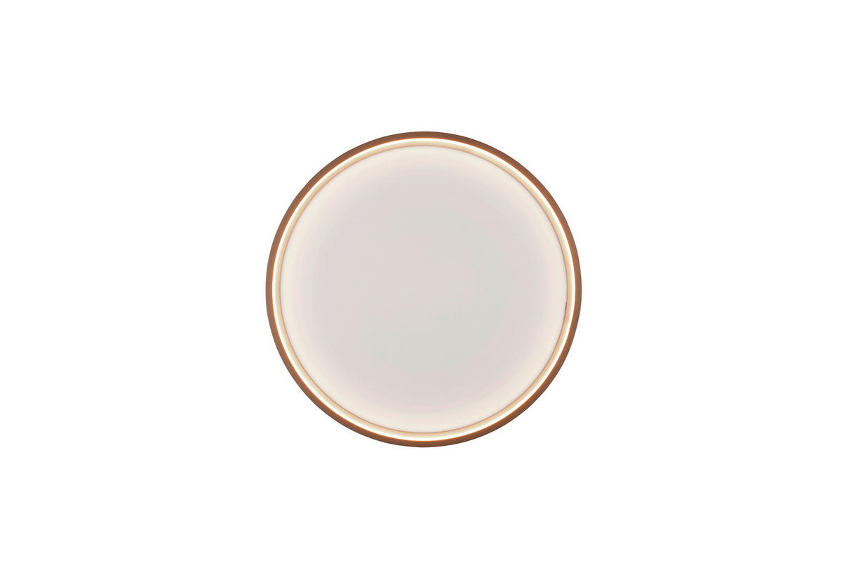 LED-DECKENLEUCHTE Doha 45/5,5 cm   - Braun, MODERN, Metall (45/5,5cm) - Trio Leuchten