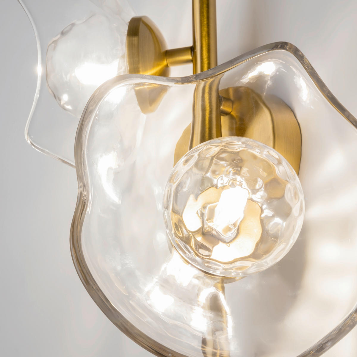 WANDLEUCHTE - Transparent/Messingfarben, Design, Metall (19,5/31,5/45cm) - MAYTONI