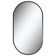 BADEZIMMERSPIEGEL 50/90/5 cm  - Schwarz, KONVENTIONELL, Glas/Kunststoff (50/90/5cm) - Linea Natura
