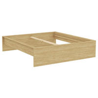 Cadru De Pat - culoare lemn stejar, Konventionell, material pe bază de lemn (180/200cm) - Hom`in