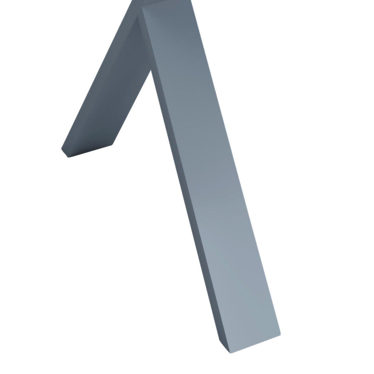 SCHREIBTISCH 110/80/76 cm  in Silberfarben, Weiss  - Weiss/Silberfarben, Modern, Holzwerkstoff/Metall (110/80/76cm) - MID.YOU
