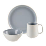 FRÜHSTÜCKSSERVICE LEVANTO 6-teilig  - Blau, Design, Keramik - Novel