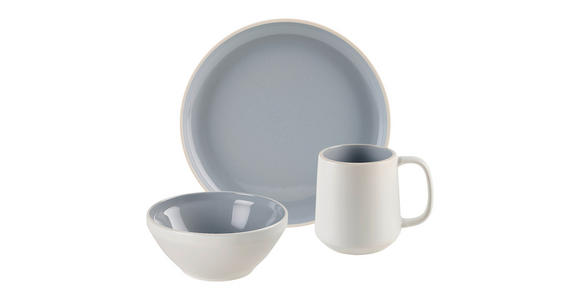 FRÜHSTÜCKSSERVICE LEVANTO 6-teilig  - Blau, Design, Keramik - Novel