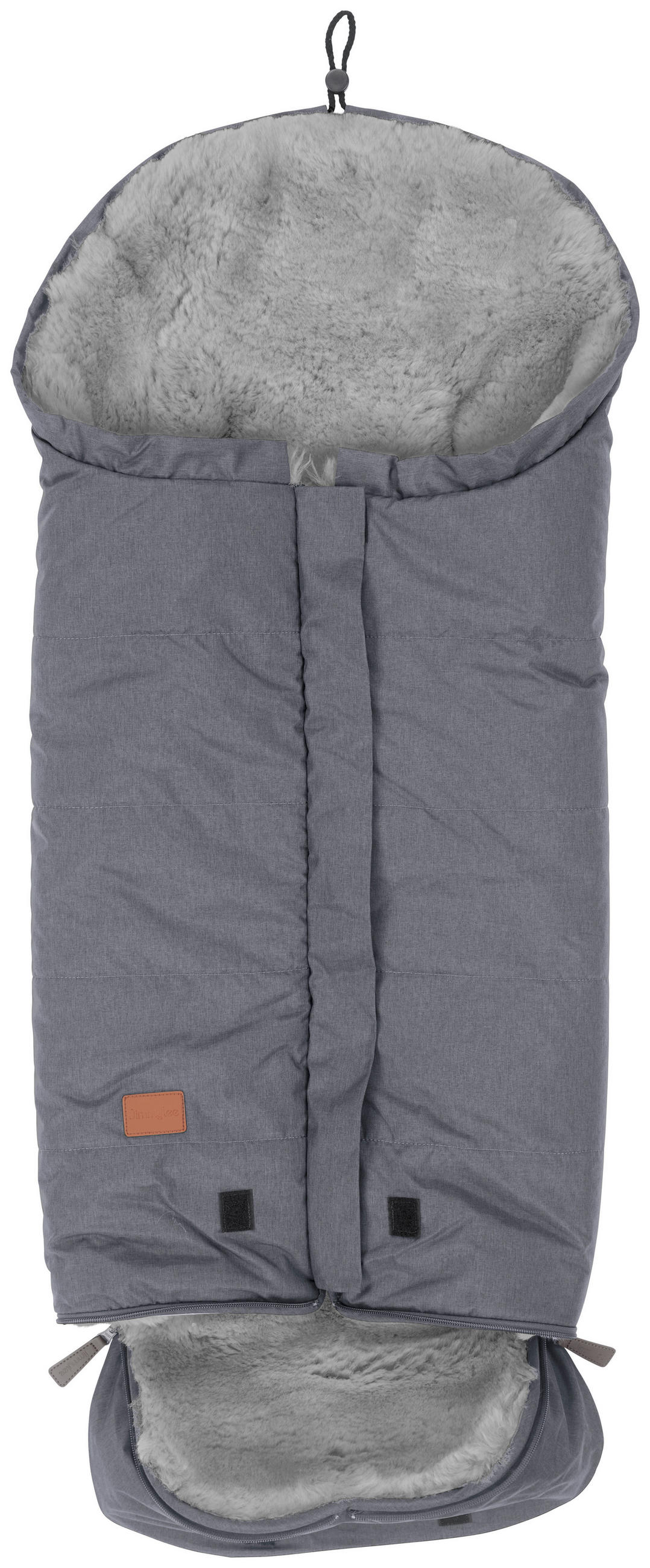 FELLSACK  - Dunkelgrau/Beige, Basics, Textil (47/90cm) - Jimmylee