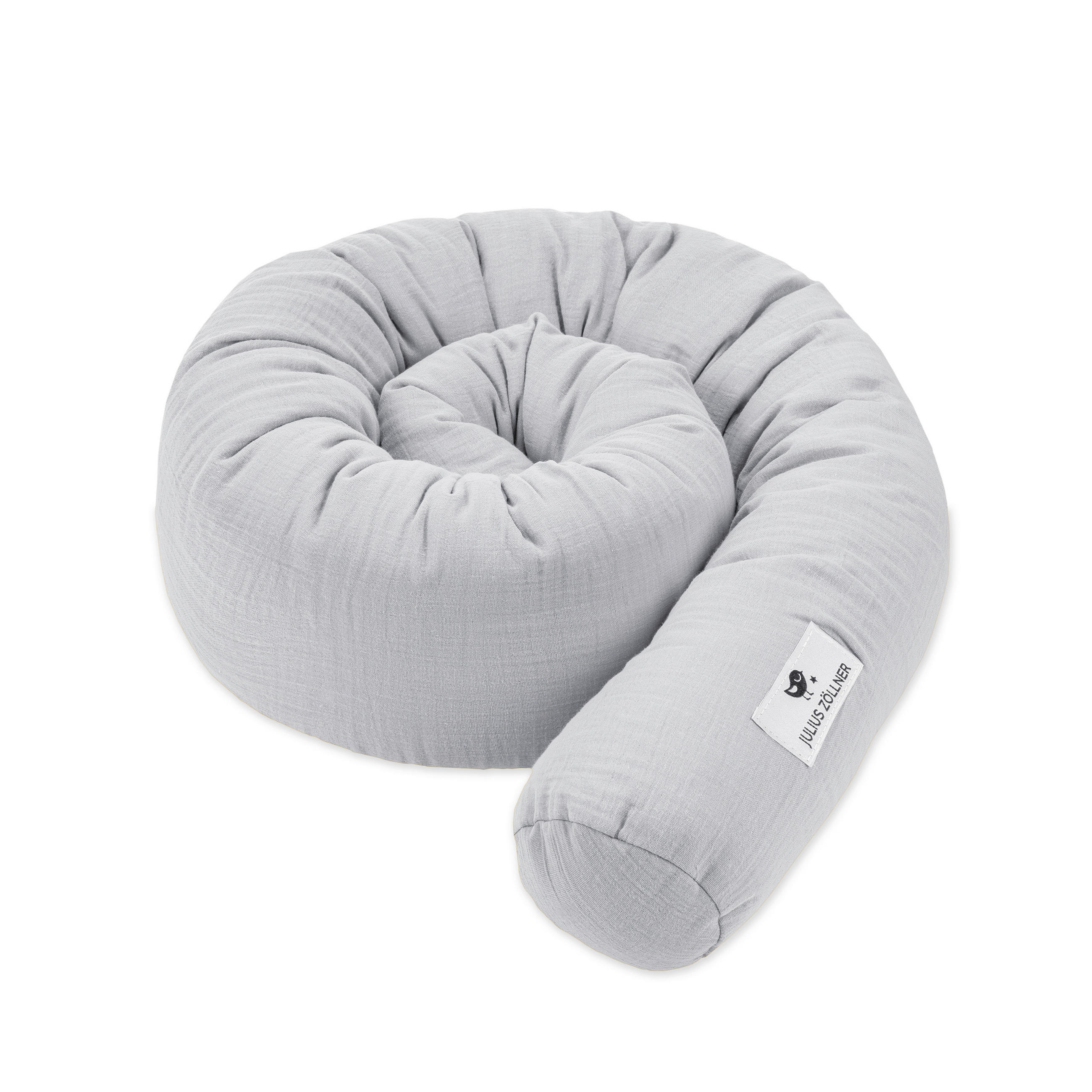 NESTCHENSCHLANGE Terra Musselin   14/180 cm  - Hellgrau, Basics, Textil (14/180cm) - Zöllner
