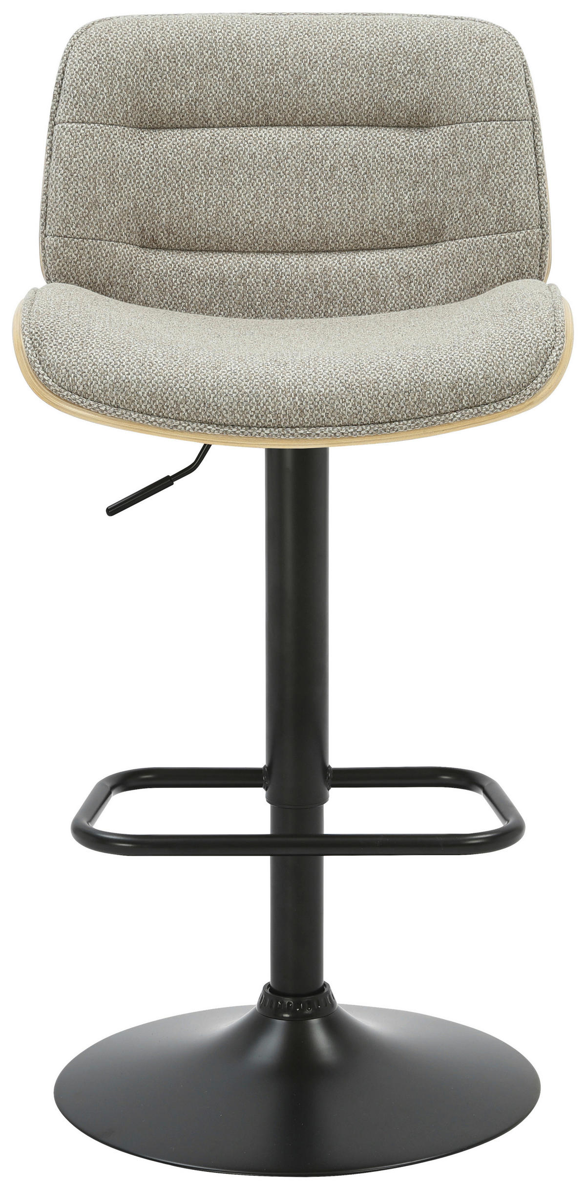 BARHOCKER in Naturfarben, Schwarz, Beige  - Beige/Schwarz, MODERN, Holz/Textil (47/87/109/50cm) - Livetastic