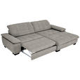 ECKSOFA  in Webstoff Grau  265/180 cm  - Schwarz/Grau, Design, Textil/Metall (265/180cm) - Carryhome