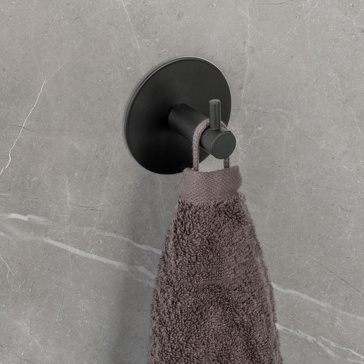 HAKEN  in Schwarz  - Schwarz, KONVENTIONELL, Metall (7/7/5cm) - Schöner Wohnen