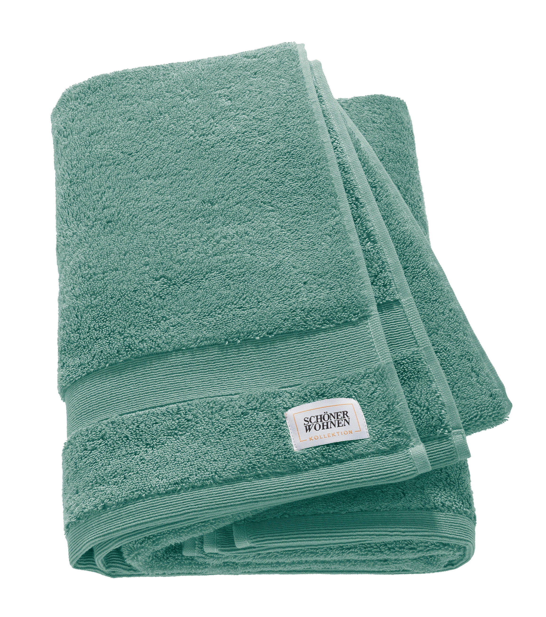 DUSCHTUCH SW-Cuddly - Salbeigrün/Pastellgrün, Basics, Textil (70/140cm) - Schöner Wohnen