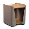 BEISTELLTISCH in Metall, Holzwerkstoff 40/40/48 cm  - Eichefarben/Grau, Design, Holzwerkstoff/Metall (40/40/48cm) - Xora