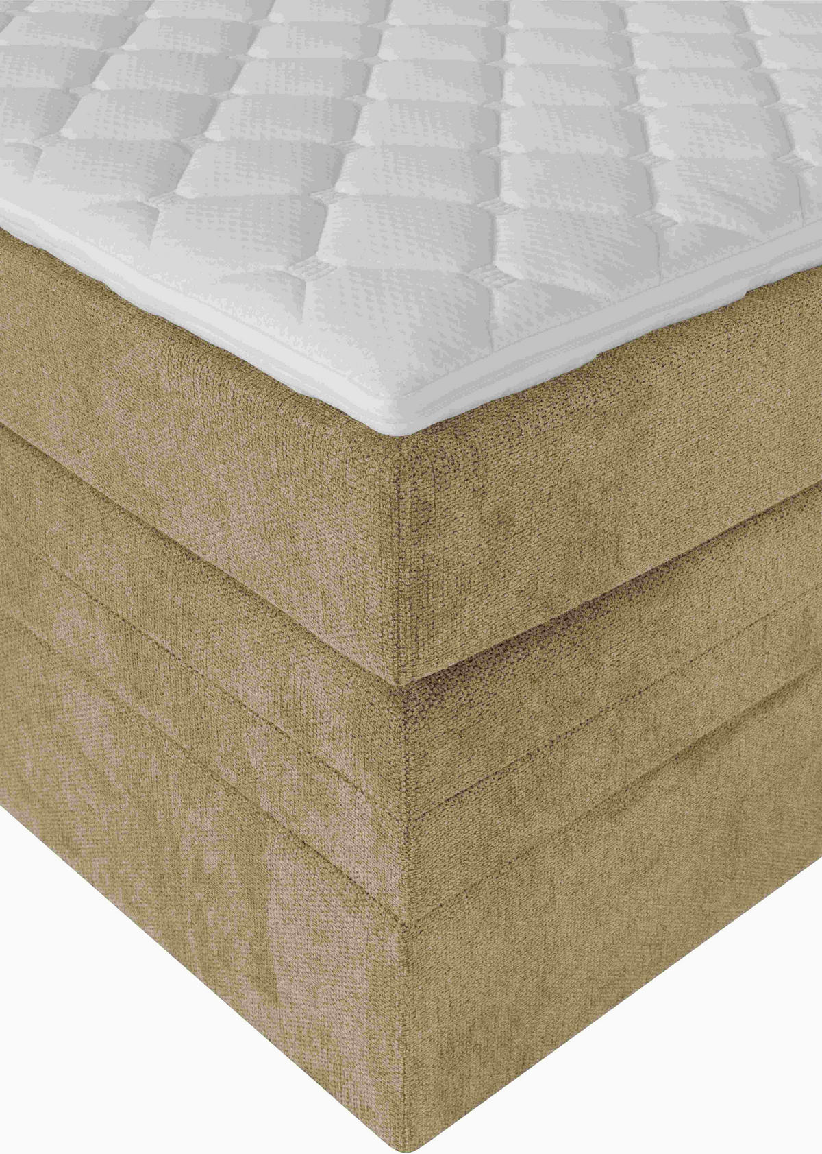 BOXSPRINGBETT 160/200 cm  in Olivgrün  - Schwarz/Olivgrün, Konventionell, Holz/Textil (160/200cm) - Welnova