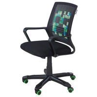 VRTLJIVI STOL umetna masa, tekstil črna  - črna, Moderno, umetna masa/tekstil (63/92/111,5/60cm) - Minecraft
