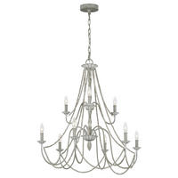 LUSTER, 81.3/93.4 cm  - svetlosivá, Konventionell, kov/drevo (81.3/93.4cm) - Elstead Lighting