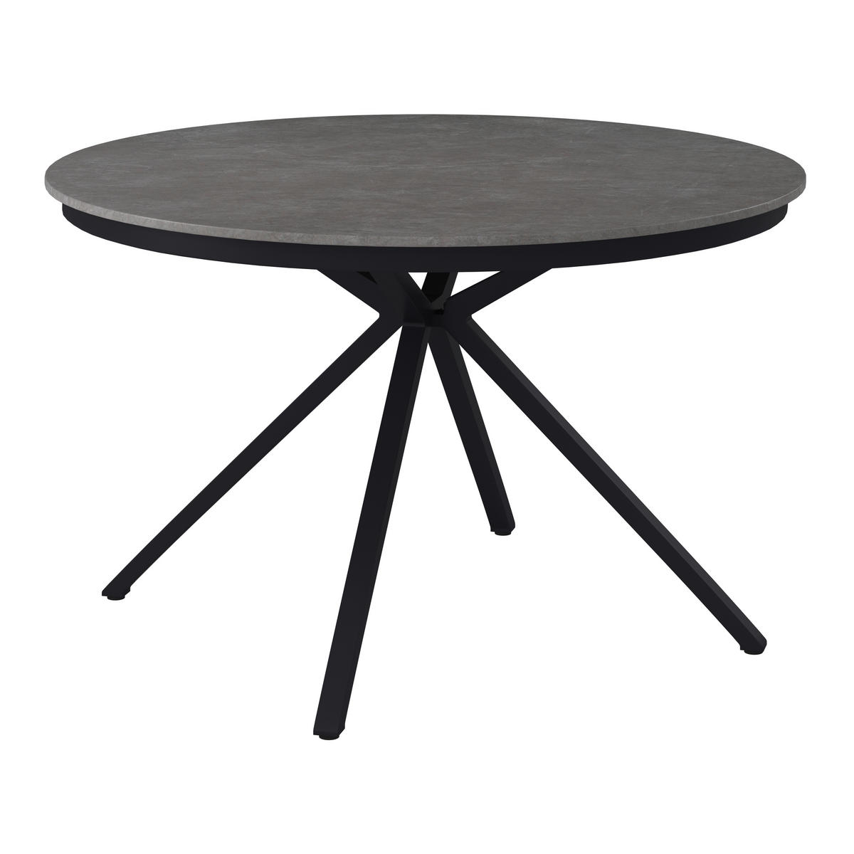 GARTENTISCH 120/120/74 cm Metall, Keramik Grau rund  - Grau, Modern, Keramik/Metall (120/120/74cm) - Ambia Garden