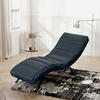 RELAXLIEGE Samt Dunkelblau  - Schwarz/Dunkelblau, Design, Textil/Metall (65/65-95/171cm) - Livetastic