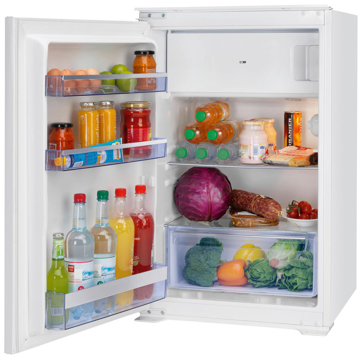 KÜHLSCHRANK 54,0/87,0/560 cm EKS308  - Weiß, MODERN, Glas/Kunststoff (54,0/87,0/560cm) - Oranier