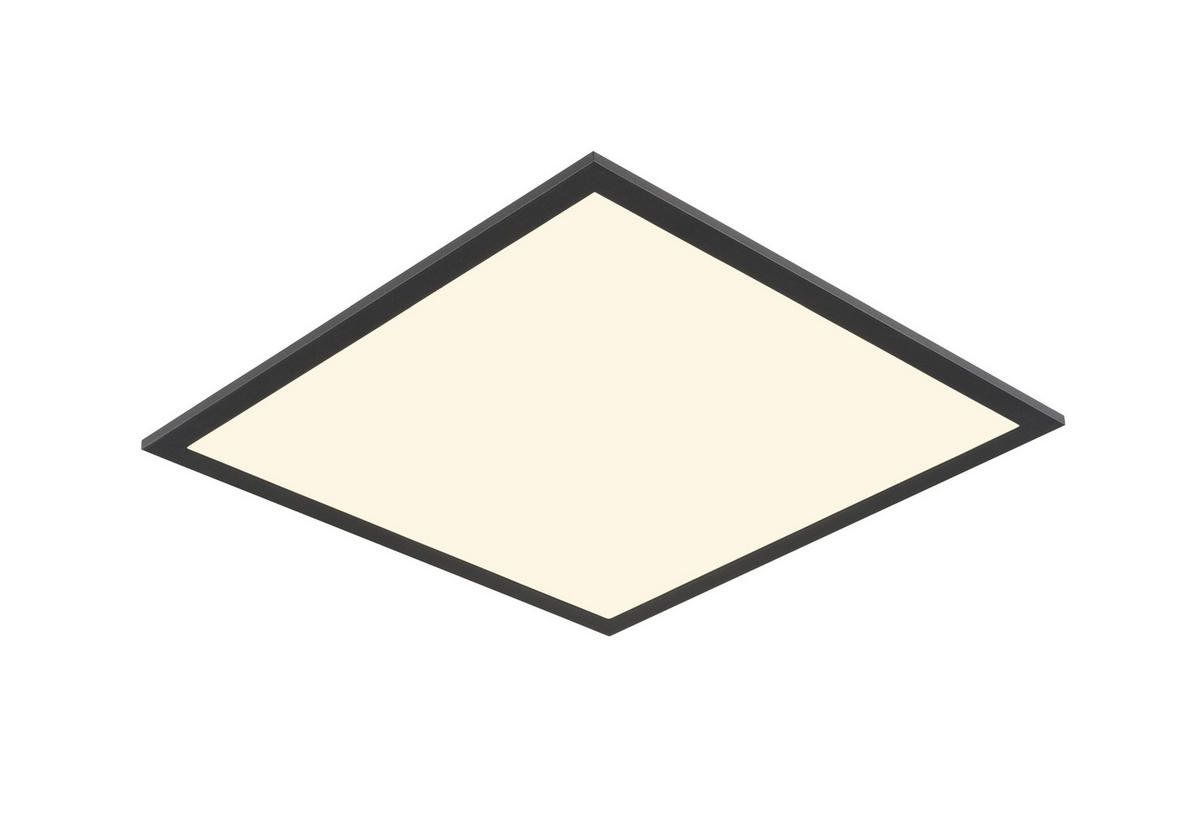 LED PANEL, 45/45/4,5 cm - bílá/černá, Basics, kov/plast (45/45/4,5cm) - Novel